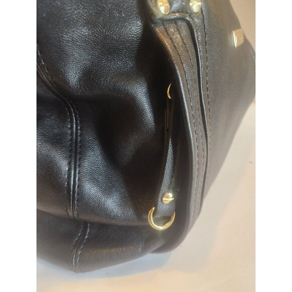 Marc Fisher Black  Leather Shoulder Bag - Picture 3 of 5